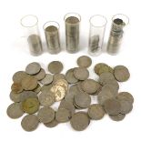 A large quantity of decimal UK coinage, to include ten pence and five pence pieces, silver three pen