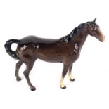 A Beswick brown horse, 21cm high.
