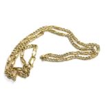 An 18ct gold Byzantine link neck chain, 46cm long, 5.8g.