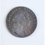 A William and Mary 1692 half crown, with conjoined busts facing right, Wm monogram to the angles, et