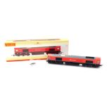 A Hornby OO gauge Class 66 diesel locomotive, DP World London Gateway 66185, DB Schenker livery R348