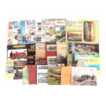 A group of locomotive and exploration related books and magazines. (1 box)