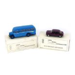 Two Jemini Model Reproductions diecast cars, comprising a JMR002 1974 Wolseley Six, and a 1948 Bedfo