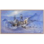 David Weston (1935-2011). Oak Dale Colliery South Wales, watercolour, signed, dated verso 1966, 25cm