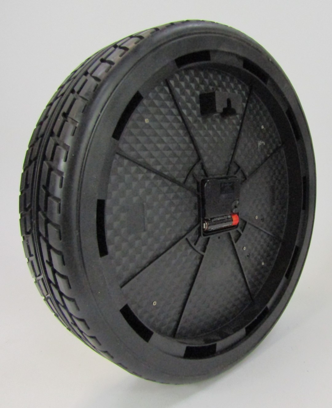 A car tyre wall clock, 34cm diameter. - Image 2 of 2