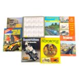 A group of motoring books, including Nick Georgano World Truck Handbook, AA Book of The Car, Ian All