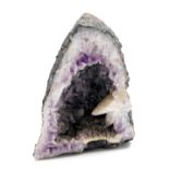 An amethyst quartz geode, 26cm high.