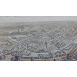 After Nathaniel Whittock (British, 1791-1960). The bird's eye view of the university and town of Cam