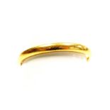 A 22ct gold wedding band, size O, 2.3g.