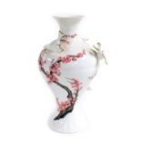 A Franklin Mint porcelain vase of the Emperor's Nightingale, by Toshiharu Kitagawa, printed mark, 32