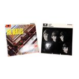 A Beatles With The Beatles 33rpm mono album, XEX 448-1 N, together with a Please Please Me mono albu