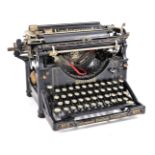 An early 20thC Underwood standard typewriter number 5.