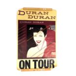 A 1982 Duran Duran On Tour Rio poster, 153cm x 101cm.