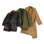 A Barbour gentleman's Border jacket, with liner and trousers, a Bronte Classic outerware jacket, siz
