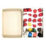 A cased set of Super Crystalate snooker balls, boxed.
