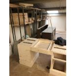 First floor timber offcuts, racks, timber, and residual items of wood. Note: VAT is payable on the