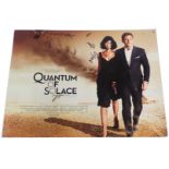 James Bond 007 Quantum of Solace advertising poster, bearing signatures, comments and annotations, 1