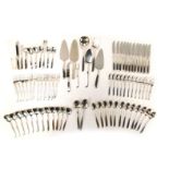 A Community Plate South Seas pattern silver plated canteen of cutlery, for twelve place settings, wi