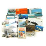 Various cigarette cards, to include Wills's Railway Engines, Embassy World of Steel, postcards to in