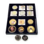 Various commemorative proof coins, to include Prince Philip 70 Years of Service, Elizabeth II Longes