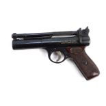 A Webley Senior .177 calibre air pistol, 19cm long.