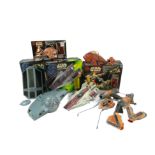 Four Hasbro and Kenner Star Wars figure groups, comprising Episode 1 Sebulba Pod Racer and OP and Qu