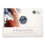 A Royal Mint The George and the Dragon UK twenty pound fine silver coin 2013, A Timeless First.