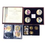 Various commemorative proof coins, to include four from the Portraits of a Princess series of Prince