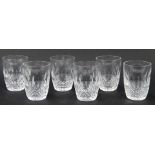 A set of six Waterford crystal Colleen pattern tumblers, 8.5cm high.