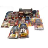 Star Wars figures, comprising Star Wars episode 1 Mos Espa Encounter, Leia, Naboo accessories kit, u
