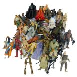 Hasbro and Kenner 1990s and early 2000s Star Wars figures, to include Princess Leia, Chewbacca, Dart