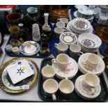 A Biltons part coffee and dinner service, various pottery jugs, vases, a further part coffee service