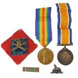 Two World War I medals, comprising The Great War for Civilisation medal, and the 14-18 George V meda