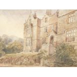 19thC British School. Highfield Mount Malvern 12th September 1871, watercolour, titled and dated ver