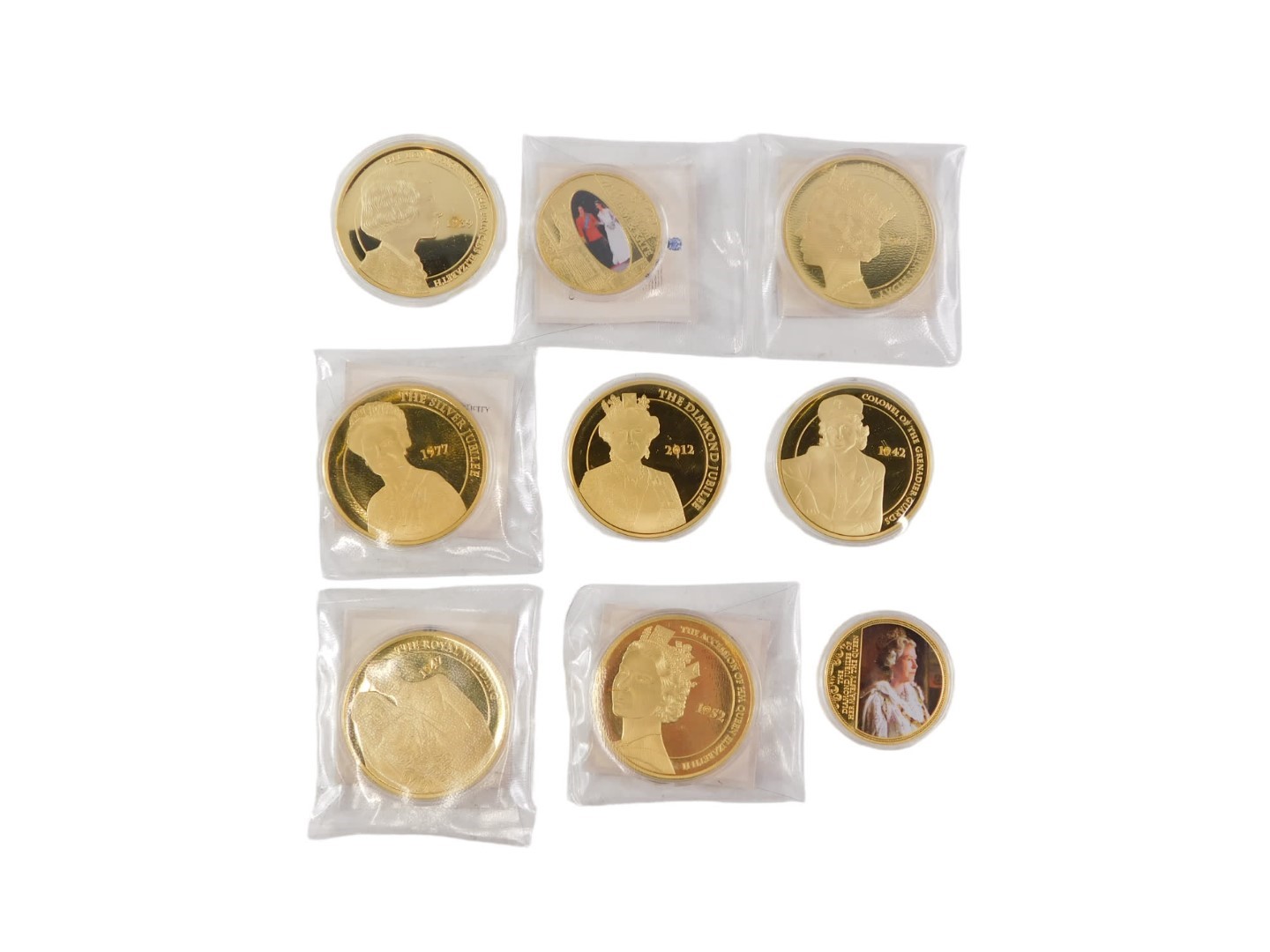 A group of Windsor mint portraits of the Queen coin collection, comprising 2012 The Queen's Diamond