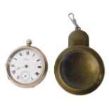 A Waltham Edward VII silver pocket watch, inscribed David H Goodwin August 9th 1882, Birmingham 1915