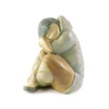 A Lladro matt glazed figure of The Eskimo Slumber Boy, blue Lladro stamp to underside, 27cm high.