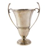 A George VI silver trophy cup, inscribed Worksop labours friends society first prize for the best th