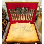 An EPNS A1 silver plated canteen of cutlery for six place settings, boxed.