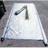 An awning and rotary washing line. (2)