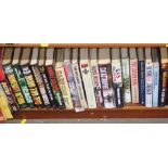 War related books, to include Immediate Action, Bravo 20, Ross Kemp, and others. (1 shelf)