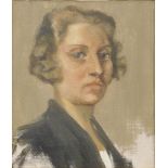 •Hewitt Henry Rayner (1902-1957). Teresa, oil on canvas, 19.5cm x 16.5cm.