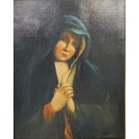 In the style of Pietro Peiroleri (c.1738-1777). Religious female figure, oil on canvas, 73cm x 59cm