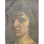 •Hewitt Henry Rayner (1902-1957). Teresa, oil on canvas, 19.5cm x 15cm.