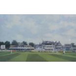 •Roy Perry (1935-1993). Trent Bridge, artist signed limited edition coloured print, 239/250, 43cm x