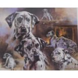 •Mick Cawston (1959-2006). Dalmation study, artist signed limited edition coloured print, 101/850, 3