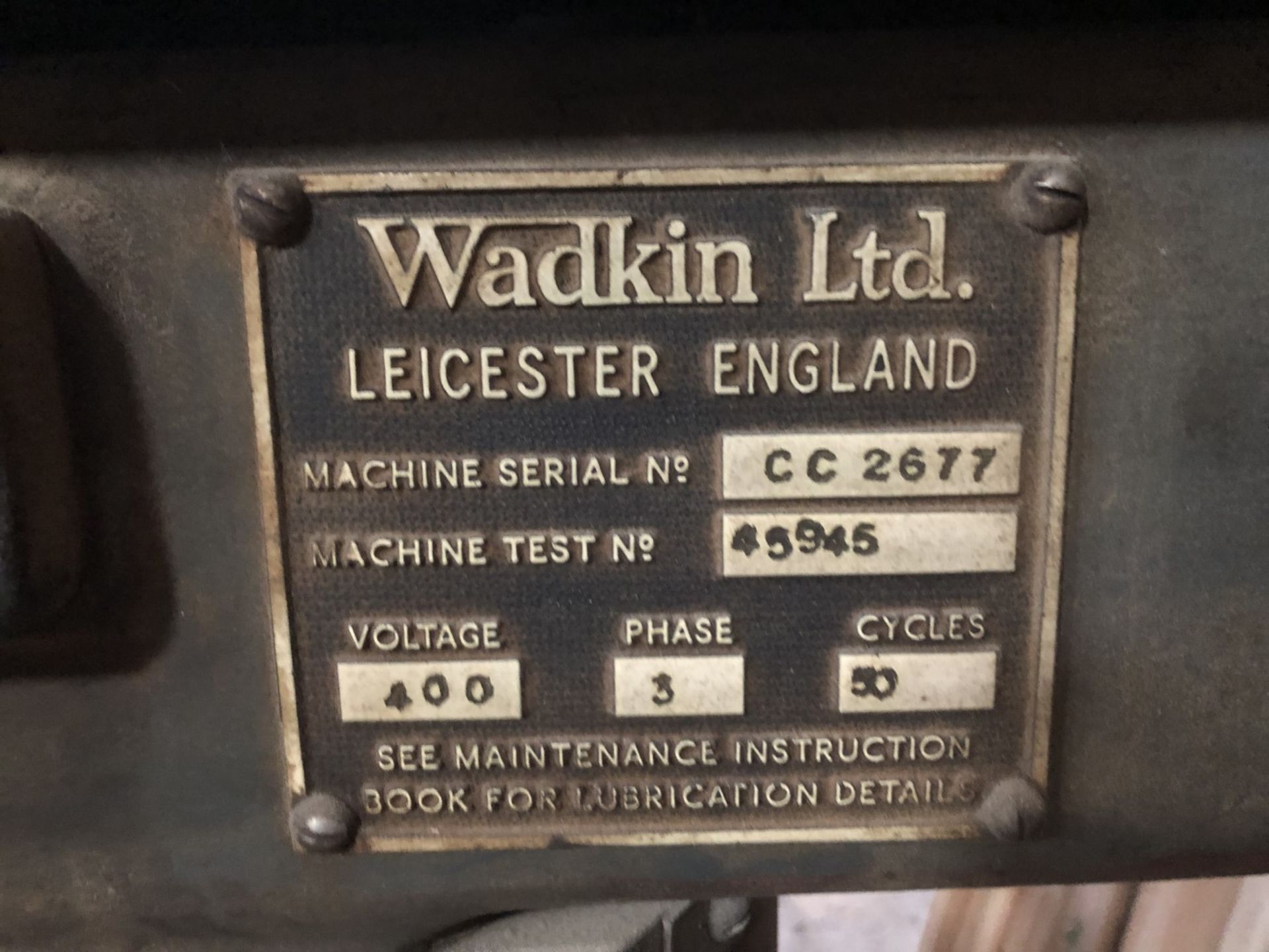 A Wadkin cross cut beam saw. - Image 3 of 3