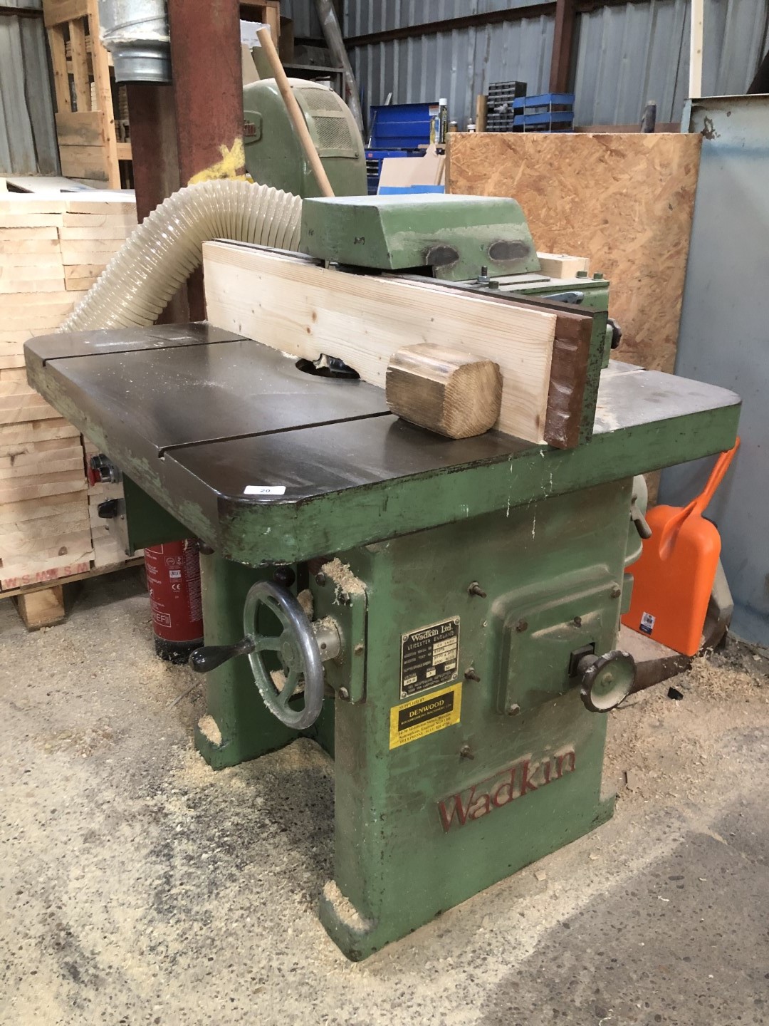 A Wadkin spindle moulder.