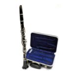 A Boosey and Hawkes clarinet, series 1-10, serial number 354788, cased.