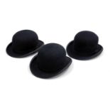 A Jacksons Ltd The "National" bowler hat, a Dunn & Co bowler hat, size 6 3/4, and another, "The Perf